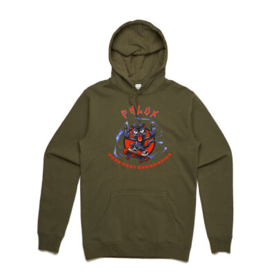 Phlux Logo Red - Stencil Unisex Hood Thumbnail